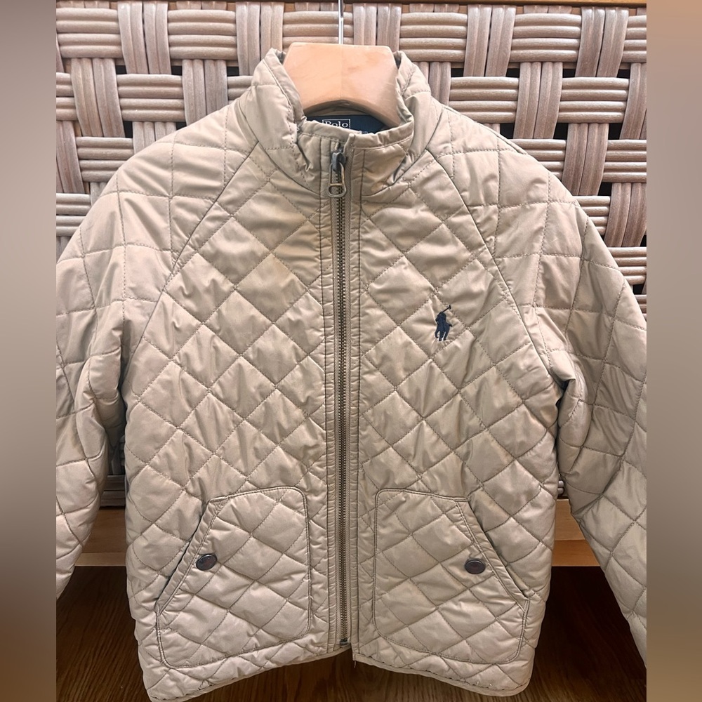 Polo by Ralph Lauren Kids Beige Quilted Jacket